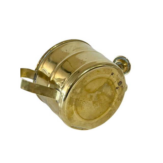 Antique Small French Brass Watering Can For Sale - Image 11 of 12