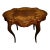 Inlaid Mahogany Table Renaissance Revival Turtle Top Parlor 1900s Victorian For Sale