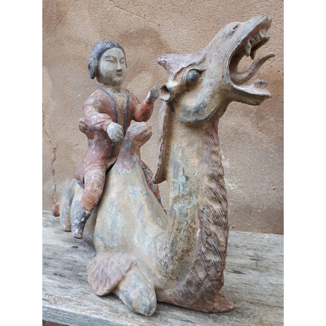 Chinese Tang Dynasty Artist, Sculpture of a Camel, 1800s, Terracotta For Sale - Image 18 of 18