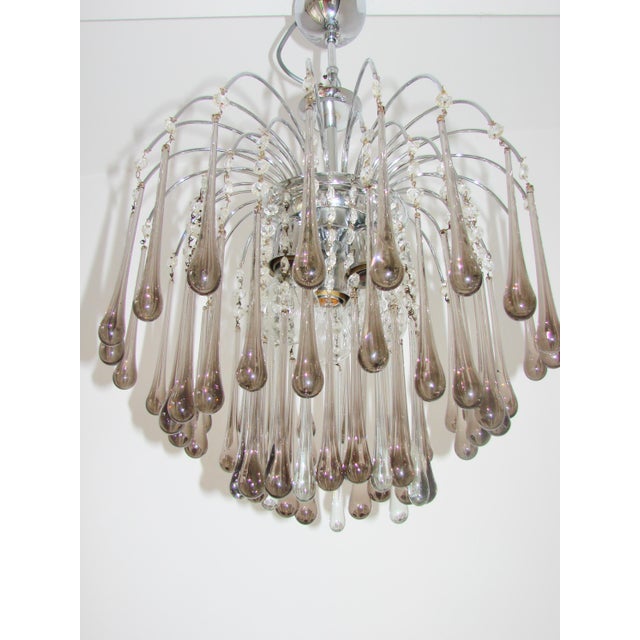 Vintage Murano Chandelier by Paolo Venini, Italy, 1970s, in Very Good conditions. Designed 1970 to 1979 Up to 250V...
