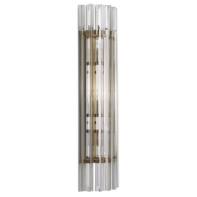 Large Clear Amaro Wall Light from Pure White Lines For Sale