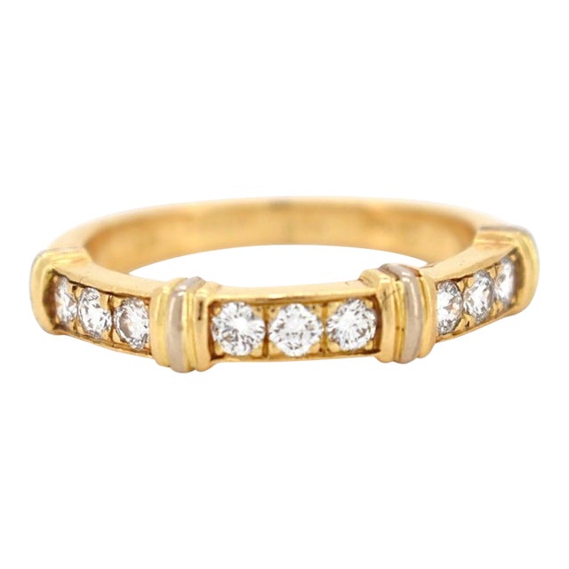 Cartier Contessa Ring 18k Yellow Gold and Diamonds, Size 6.25 For Sale