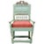 Light Green Danish Lars (Hugger) Pedersen Folk Art Painted Birch Armchair For Sale - Image 8 of 8