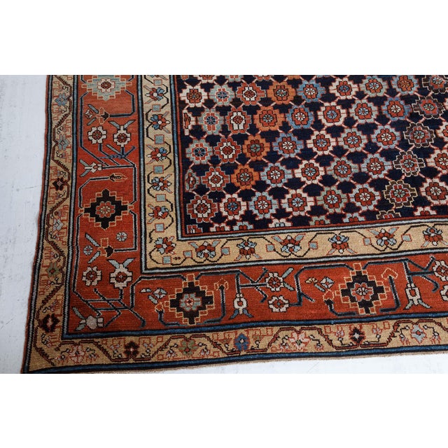 Textile Magnificent 19th Century Oversized Northwest Persian Rug with Allover Rosette Design For Sale - Image 7 of 8