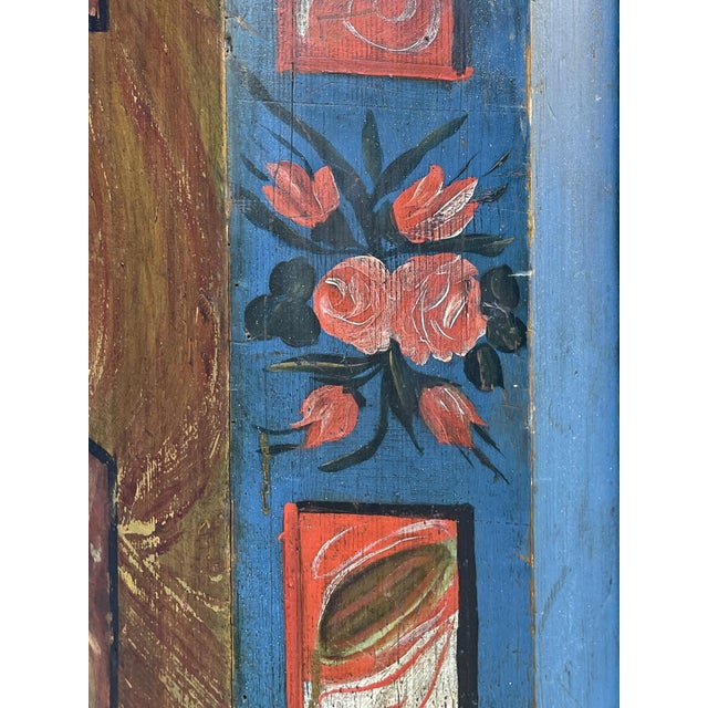 Antique Blue Painted Cupboard, 1850 For Sale - Image 13 of 18