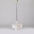 Mid-Century Modern Vintage Pendant Lamp in White Glass by Valasske Mezirici, Czechoslovakia, 1960 For Sale - Image 3 of 4