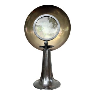 Early 20th Century Parabolic Magnifier Candle Lamp For Sale