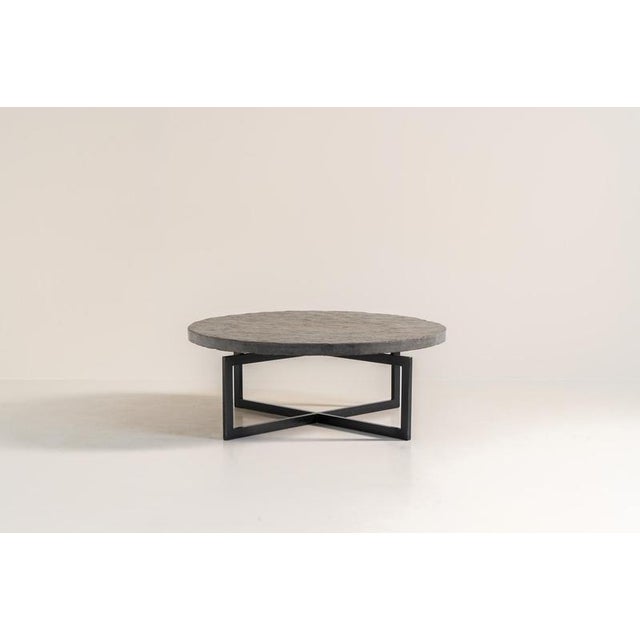 Coffee Table in Norwegian Slate stone, 1970s A very powerful brutalist coffee table from the 1970s, defined by its strong...