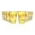 Terre E Provence 8 Yellow & Green Ceramic Tumbler Drinking Glasses For Sale