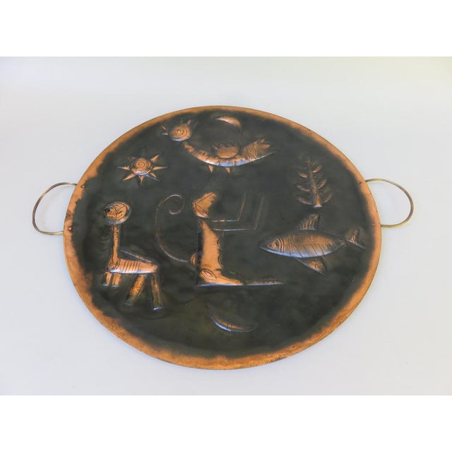 1960s Wall Decoration in Copper & Brass, 1960s For Sale - Image 5 of 18