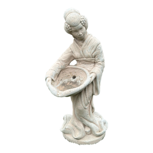 Cast Stone Geisha Fountain Garden Ornament