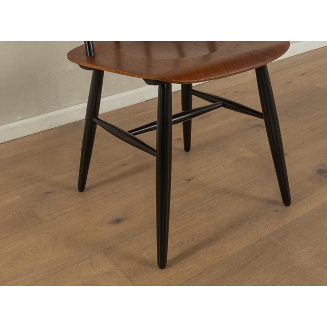 Black Vintage Rung Chairs by Ilmari Tapiovaara for ASKO, 1960s, Set of 4 For Sale - Image 8 of 10