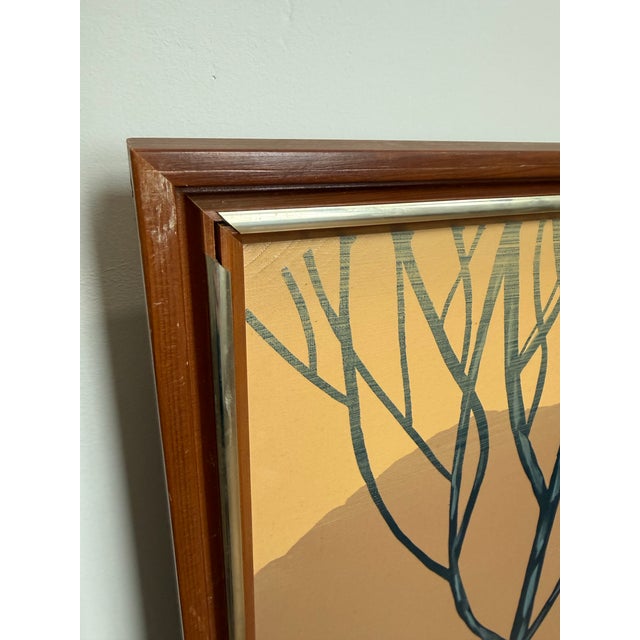 Wood 1970 Large Mid Century Modern Egret Wall Art - 1 Pair For Sale - Image 7 of 9