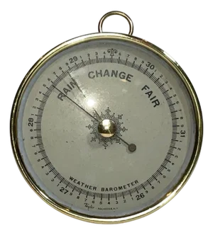 Solid Brass Weather Barometer by Taylor