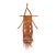 Large Vintage 1970s Macramé Fiber Art Wall Hanging – Natural Brown Textile Sculpture With Wood Beads For Sale