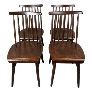 Vintage Bar Chairs, Set of 4 For Sale