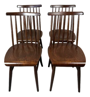 Vintage Bar Chairs, Set of 4