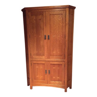 Stickely Entertainment Corner Cabinet For Sale