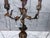 French Mid 20th Century Italian Style Gilt Wood and Tole Three Light Candelabra For Sale - Image 3 of 10