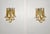 1990s Vintage Italian Murano Wall Lights with Caramel Lattimo Glass Petals in the Manner of Mazzega, 1990, Set of 2 For Sale - Image 5 of 18