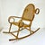 Early 20th C French Boho Chic Coastal Child-Size Bentwood & Cane Rocking Chair, After Thonet For Sale - Image 10 of 15