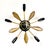 Black Mid-Century Modern Ceiling Light, Italy, 1950s For Sale - Image 8 of 18