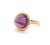 Mid 20th Century Mid 20th Century Fred of Paris Belles Rives Amethyst 18k Rose Gold Ring - Size 5.5 For Sale - Image 5 of 7