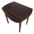 Mahogany Extendable Drop Leaf Table with Castors For Sale