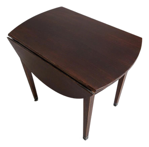 Mahogany Extendable Drop Leaf Table with Castors