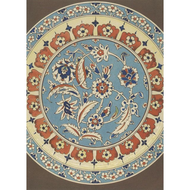 Late 19th Century Julius Lessing, Turkish Faience Plate with Carnation and Tulip Motif, 1890, Paper For Sale - Image 5 of 10