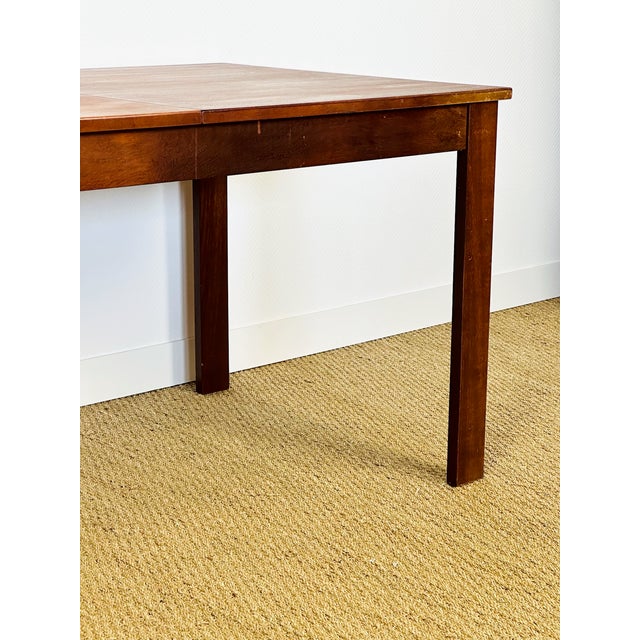 Wood Vintage Teak Rectangular Dining Table, 1960ss For Sale - Image 7 of 11