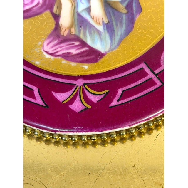 Pair Old Paris Porcelain Allegorical Plaques Depicting Joys and Sorrows of Love For Sale - Image 14 of 14