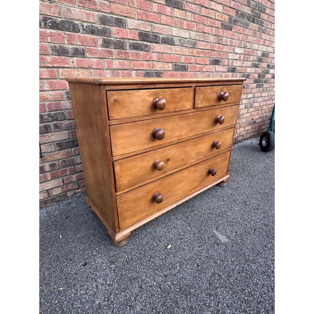 English 19th Century English Pine Chest of Drawers For Sale - Image 3 of 13