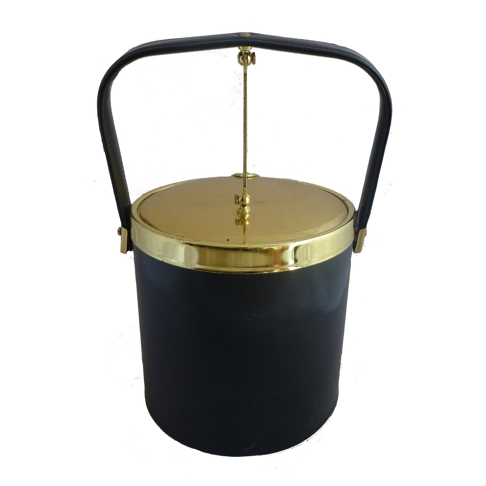 Vintage Black Ice Bucket Chairish