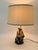 Metal Ceramic Table Lamp with Fisherman Figurine, 1960s-1970s For Sale - Image 7 of 16