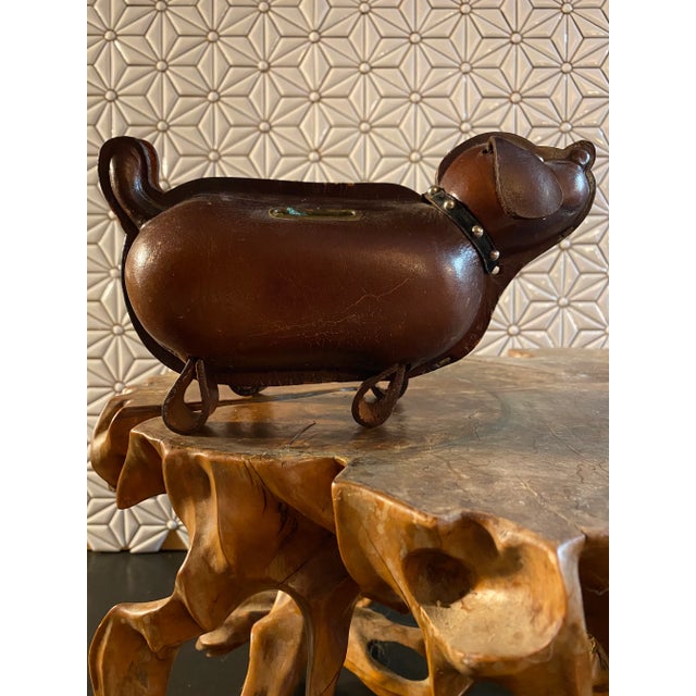 1960s Collection of Kounoike Leather Animal Banks- Set of 5 For Sale In Chicago - Image 6 of 12