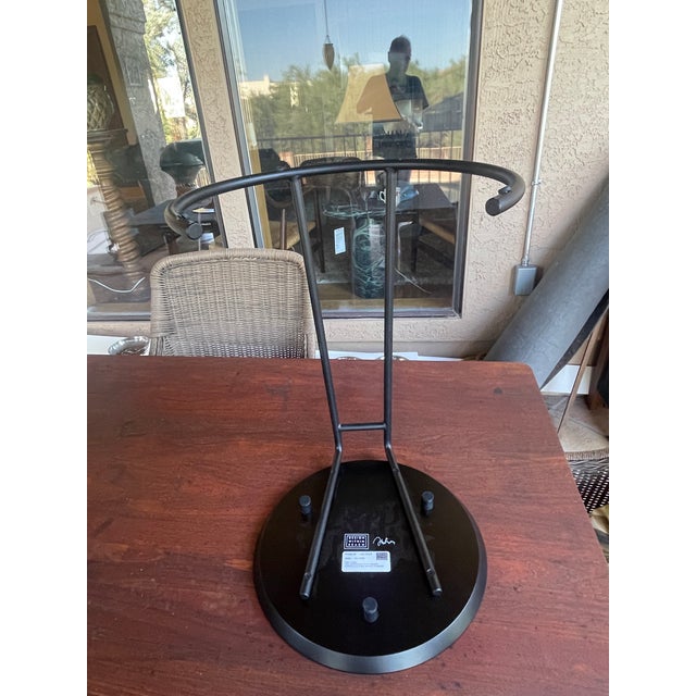 Jens Risom Mid Century DWR Jens Risom Black Enamel t.710 Small Side Table For Sale - Image 4 of 5
