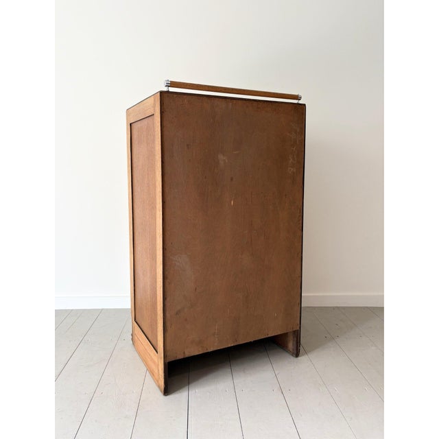 Art Deco Chest of Drawers with Ebonised and Chrome Accents, Britain, 1920s For Sale - Image 9 of 14