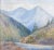 Rustic Antique Arts and Crafts Era American Impressionist Mountain Landscape Oil Painting For Sale - Image 3 of 7