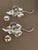 1920s Antique Leaf Design Silver Plated Salt and Pepper Shakers in Satin Lined Case - 3 pcs For Sale - Image 5 of 12