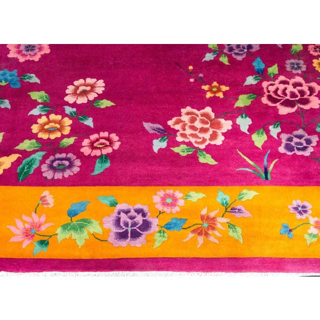 Early 20th Century Chinese Art Deco Rug For Sale In Chicago - Image 6 of 15