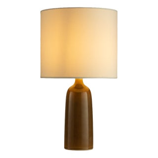 Hares Fur Glaze Table Lamp by Palshus, Denmark, 1960s For Sale