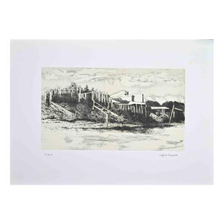 Sigfrido Oliva, Landscape, 1989, Etching For Sale