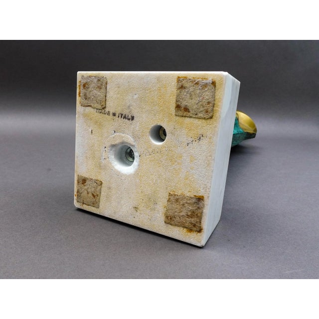 Mid 20th Century Diego Ortega Modernist Cubist Style Mother Child Bronze Sculpture For Sale In Miami - Image 6 of 9