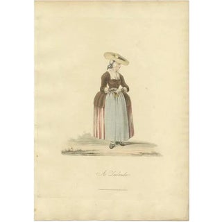 After Miss Semple, Costume of a Dutch Woman in Zeeland, 1817, Print For Sale