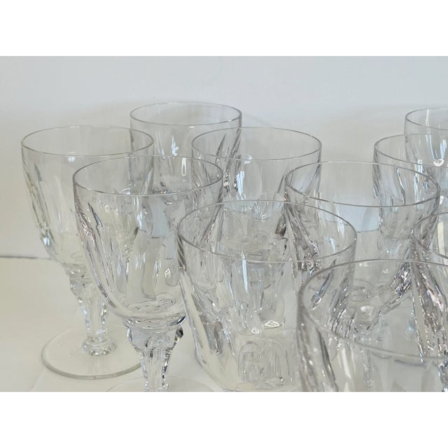 Glass 1950s Royal Leerdam Queen Juliana Glass Wine Stems- Set of 12 For Sale - Image 7 of 11