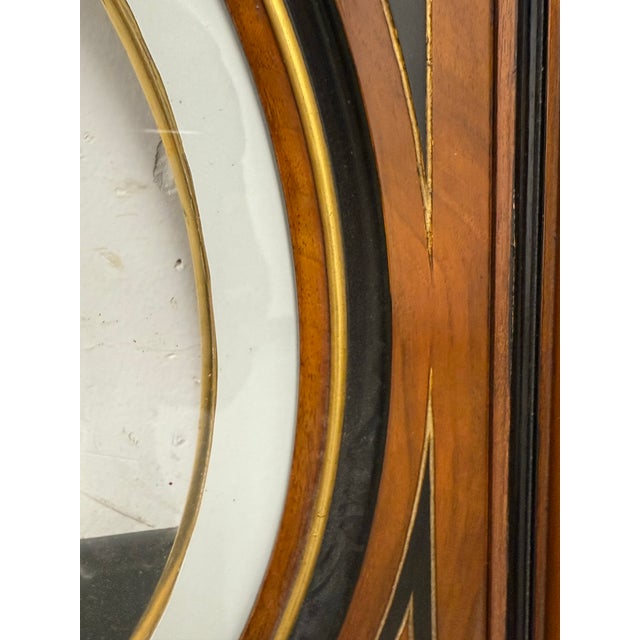 Circa 1895 Victorian Wood + Oval 18 Karat Gold Wall Picture Frames, a Pair For Sale - Image 9 of 12