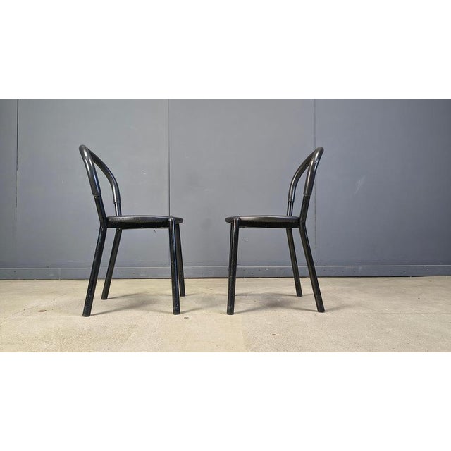 Postmodern Italian Postmodern Dining Chairs, 1980s, Set of 4 For Sale - Image 3 of 17
