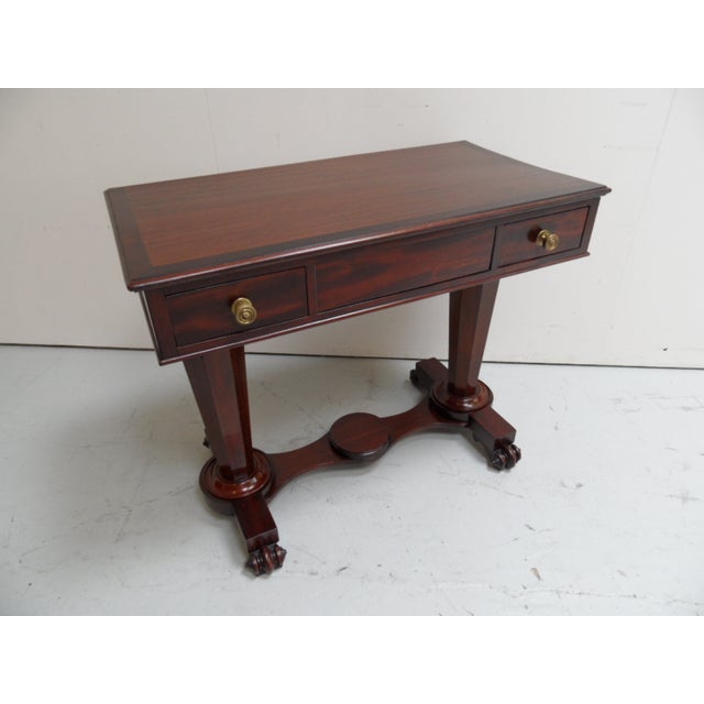 Antique Georgian Mahogany Writing Table For Sale - Image 14 of 14