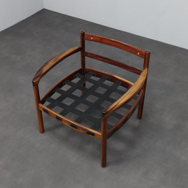 Wood Mid-Century Modern Leather Lounge Chair by Sven Ellekaer for Coja, Netherlands, 1960s For Sale - Image 7 of 11